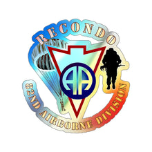Load image into Gallery viewer, Holographic Die-cut Stickers - Recondo - Para - 82AD