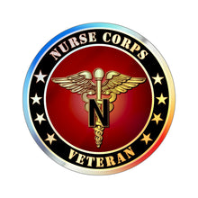 Load image into Gallery viewer, Holographic Die-cut Stickers - Nurse Corps Veteran