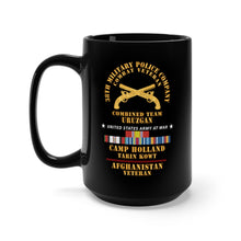 Load image into Gallery viewer, Black Mug 15oz - 38th Military Police Company - Camp Holland Afghanistan Vet w AFGHAN SVC X 300