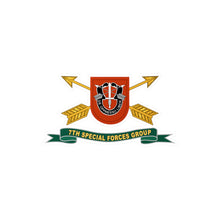 Load image into Gallery viewer, Kiss-Cut Vinyl Decals - Army - 7th Special Forces Group - Flash w Br - Ribbon X 300