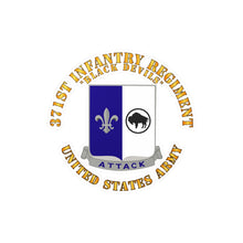 Load image into Gallery viewer, Kiss-Cut Vinyl Decals - Army - 371st Infantry Regiment - DUI (V0) - Black Devils