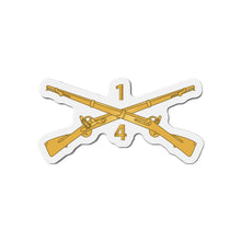 Load image into Gallery viewer, Die-Cut Magnets -SSI -Army - 4th Battalion, 1st Infantry Regiment Branch - wo Txt X 300