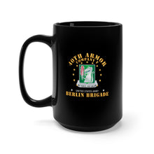 Load image into Gallery viewer, Black Mug 15oz - Army - Company F 40th Armor - Berlin Brigade