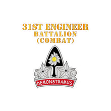 Load image into Gallery viewer, Kiss-Cut Vinyl Decals - Army - 31st Engineer Bn (Combat) - DUI - Hat X 300
