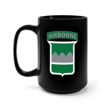 Load image into Gallery viewer, Black Mug 15oz - SSI - 80th Infantry Division w Airborne Tab X 300