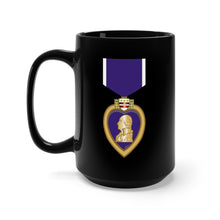 Load image into Gallery viewer, Black Mug 15oz - Purple Heart wo Txt X 300