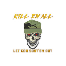 Load image into Gallery viewer, Kiss-Cut Vinyl Decals - Army - Ranger Patrol Cap - Skull - Killem All - Let God Sortem Out X 300