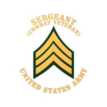 Load image into Gallery viewer, Kiss-Cut Vinyl Decals - Army - Sergeant - SGT - Combat Veteran - Flat X 300