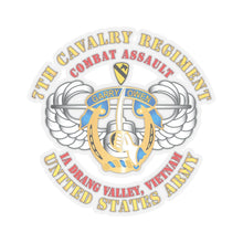 Load image into Gallery viewer, Kiss-Cut Stickers - Army - Air Assault - 7th Cav - IA Drang
