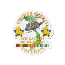 Load image into Gallery viewer, Die-Cut Magnets -SSI - Army - Vietnam Combat Cavalry Veteran w 9th Cav Helicopter X 300