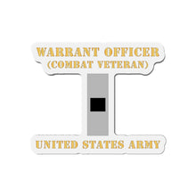 Load image into Gallery viewer, Die-Cut Magnets -SSI - Army - Warrant Officer - W01 - Combat Veteran - Flat X 300