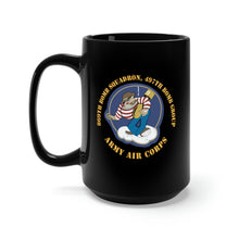 Load image into Gallery viewer, Black Mug 15oz - AAC - 869th Bomb Squadron, 497th Bomb Group X 300