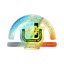 Load image into Gallery viewer, Holographic Die-cut Stickers - 10th POB w CAPOC Logo w 307th POC