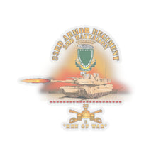 Load image into Gallery viewer, Kiss-Cut Stickers - Army - 3rd Bn 33rd Armor Branch w 33rd Armor PICKLES DUI - MEN OF WAR w Fire - Shirt