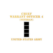 Load image into Gallery viewer, Kiss-Cut Vinyl Decals - Army - Chief Warrant Officer 4 - CW04 - Veteran - Flat - X 300