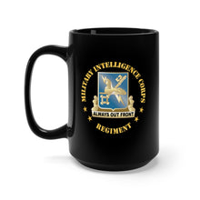 Load image into Gallery viewer, Black Mug 15oz - Military Intelligence Corps Regiment X 300