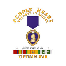 Load image into Gallery viewer, Kiss-Cut Vinyl Decals - Purple Heart - WIA w VN SVC