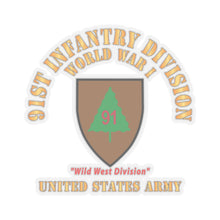 Load image into Gallery viewer, Kiss-Cut Stickers - Army - SSI - 91st Infantry Division - WWI - Wild West Division - US Army X 300