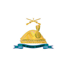 Load image into Gallery viewer, Kiss-Cut Vinyl Decals - Army - 3rd Infantry Regiment w Br - Ribbon