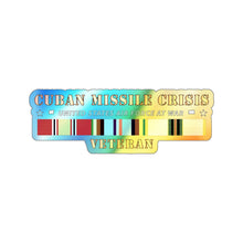 Load image into Gallery viewer, Holographic Die-cut Stickers - USAF - Cuban Missile Crisis w AFEM COLD SVC