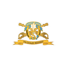 Load image into Gallery viewer, Kiss-Cut Vinyl Decals - Army - 7th Cavalry Regiment w Br - Ribbon X 300