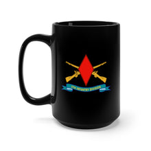 Load image into Gallery viewer, Black Mug 15oz - 5th Infantry Division - SSI w Br - Ribbon X 300
