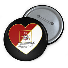 Load image into Gallery viewer, Custom Pin Buttons - 101st Airborne Division - 2nd Bde Combat Team - 1st Bn, 75th Cavalry - Widowmakers
