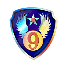 Load image into Gallery viewer, Holographic Die-cut Stickers - AAC - SSI - 9th Air Force wo Txt