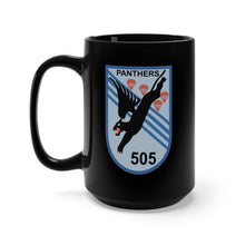 Load image into Gallery viewer, Black Mug 15oz - 505th Parachute Infantry Regiment - SSI wo Txt X 300