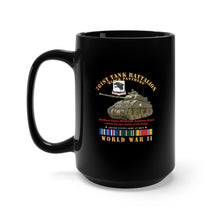 Load image into Gallery viewer, Black Mug 15oz - Army - 761st Tank Battalion - Black Panthers - w Tank WWII EU