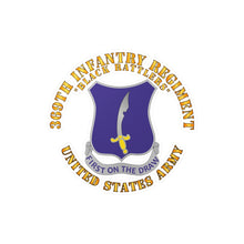 Load image into Gallery viewer, Kiss-Cut Vinyl Decals - Army - 369th Infantry Regiment - DUI - First Draw - Black Rattlers