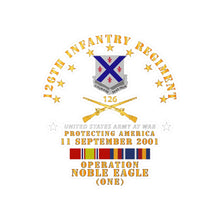Load image into Gallery viewer, Kiss-Cut Vinyl Decals - Army - 126th Infantry Regiment - 911 - ONE w SVC w BR