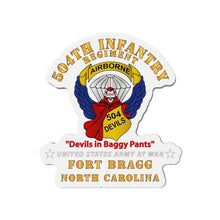 Load image into Gallery viewer, Die-Cut Magnets - Army - 504th Infantry Regiment - Devils - FBNC X 300