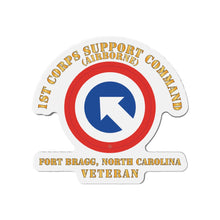 Load image into Gallery viewer, Die-Cut Magnets - Army - 1st Corps Support Command (COSCOM) - FBNC - Veteran X 300