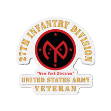 Load image into Gallery viewer, Die-Cut Magnets - Army - SSI - 27th Infantry Division - New York Division - US Army Veteran X 300