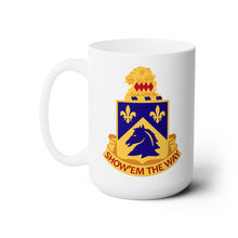 Load image into Gallery viewer, White Ceramic Mug 15oz - Army - 117th Cavalry Regiment wo Txt
