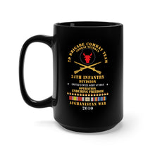 Load image into Gallery viewer, Black Mug 15oz - 2nd Brigade Combat Team, 34th ID - Enduring Freedom Combat Veteran x 300