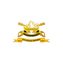 Load image into Gallery viewer, Kiss-Cut Vinyl Decals - Army - 8th Cavalry Regiment w Br - Ribbon