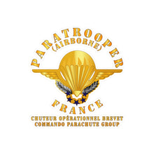 Load image into Gallery viewer, Kiss-Cut Vinyl Decals - France - Airborne - Commando Parachute Group
