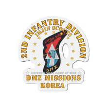 Load image into Gallery viewer, Die-Cut Magnets -SSI - Army - 2nd Infantry Division - ImJin Scout -DMZ Missions