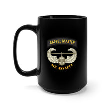 Load image into Gallery viewer, Black Mug 15oz - Army - Rappel Master Tab w Air Assault Badge