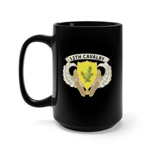 Load image into Gallery viewer, Black Mug 15oz - Army - Airborne Badge - 12th Cavalry Airborne - SSI w 12th Cav X 300