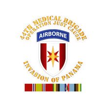 Load image into Gallery viewer, Kiss-Cut Vinyl Decals - Army - Just Cause - 44th Med Bde Operation Just Cause Panama w Svc Ribbons
