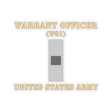 Load image into Gallery viewer, Kiss-Cut Stickers - Army - Warrant Officer - W01 - Flat X 300
