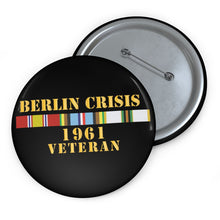 Load image into Gallery viewer, Custom Pin Buttons - Berlin Crisis 1961 Veteran w EXP - COLD SVC