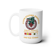 Load image into Gallery viewer, White Ceramic Mug 15oz - Army - 279th Station Hospital - Berlin, Germany w COLD SVC X 300