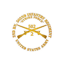 Load image into Gallery viewer, Kiss-Cut Vinyl Decals - Army - 2nd Bn 502nd Infantry Regt - Strike Force - Infantry Br