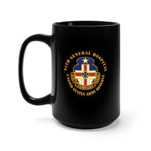Load image into Gallery viewer, Black Mug 15oz - Army - 94th General Hospital - TX - USAR V1