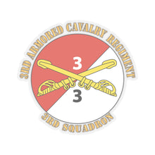 Load image into Gallery viewer, Kiss-Cut Stickers - Army - 3rd Squadron - 3rd Armored Cavalry Regiment with Text