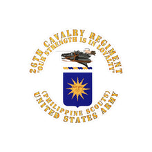 Load image into Gallery viewer, Kiss-Cut Vinyl Decals - Army - COA - 26th Cavalry Regiment (Philippine Scouts) - Our Strength